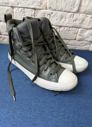 Кеди унісекс converse chuck taylor all star berkshire boot хакі, розмір 40, довжина устілки 25.5 см