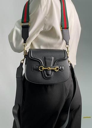 Сумка гуччи lady web leather shoulder bag