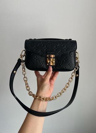 Сумка pochette métis east west bag black 4