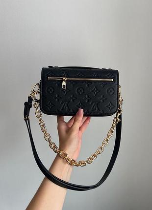 Сумка pochette métis east west bag black 6