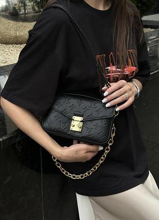 Сумка pochette métis east west bag black
