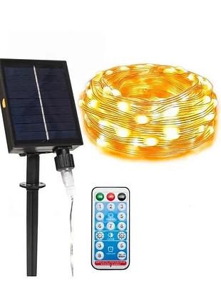 Уличная солнечная гирлянда 30м 300 led txdtyn-30w гирлянда с пультом дистанционного управления