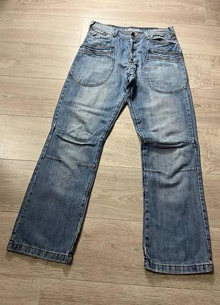 Мужские широкие карго джинсы bench w34