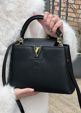 Сумка capucines bb black/gold 3