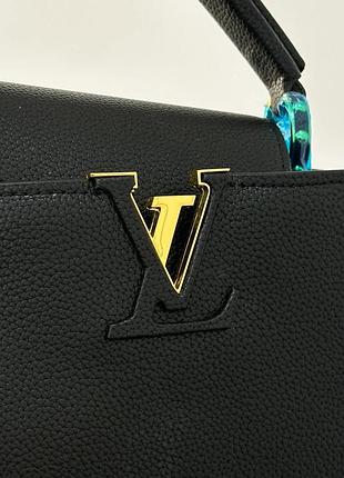 Сумка capucines bb black/gold 7