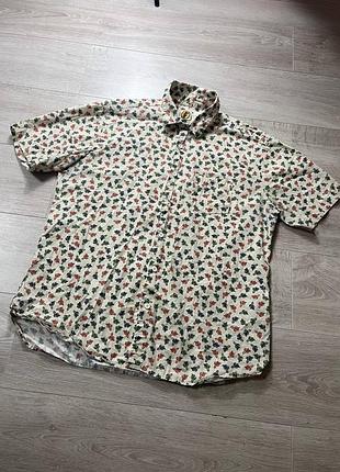 Мужская винтажная рубашка в стиле stussy