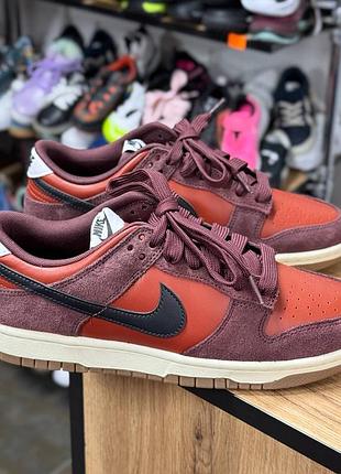 Кросівки nike dunk low retro se bordo 3