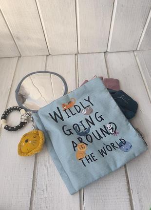 Дитяча книжка книга м'яка книга шуршунчик розвиваюча іграшка mamas and papas mamas & papas