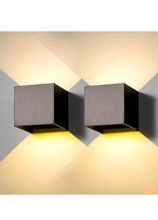 2 шт. настенный светильник 3000к led outdoor wall light fp-hwbd-b01 светодиодный настенный светильник