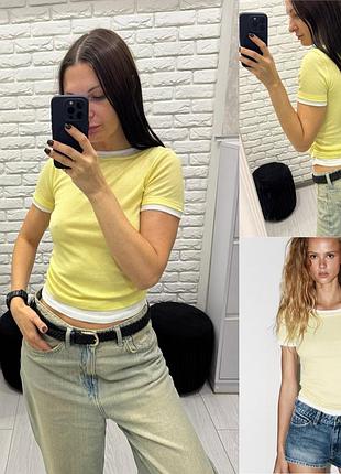 Футболка подвійна zara