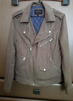 Стильная косуха под замш