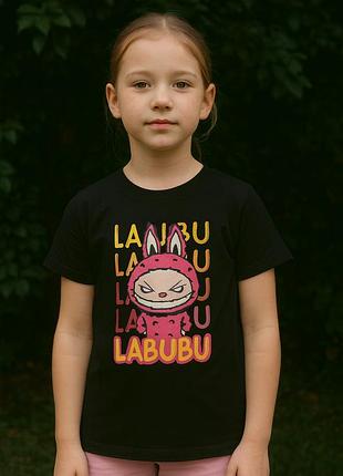 Детская футболка с принтом labubu (размеры 110–152 см)