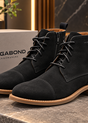 Чоловічі черевики vagabond shoemakers, чорні шкіряні, демісезонні, розмір 43