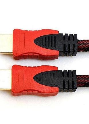 Кабель усиленный 5м переходник адаптер hdmi-hdmi папа-папа аудио видео шнур в обмотке wn-21