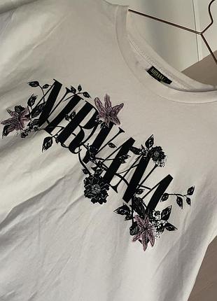 Жіноча футболка nirvana c&a (м), мерч нірвана 2