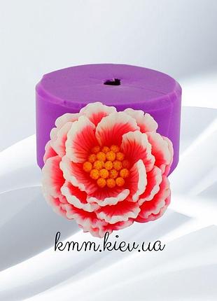 Силіконова форма люкс 3d півонія міс америка