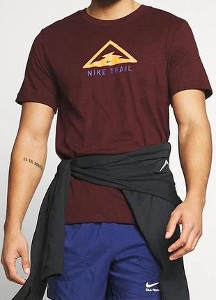 Мужская футболка nike trail dri-fit size m
