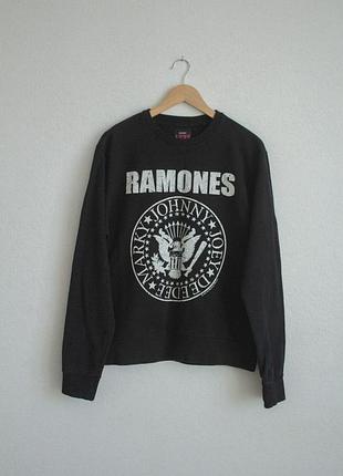Стильний чорний світшот-мерч легендарного рок-гурту ramones