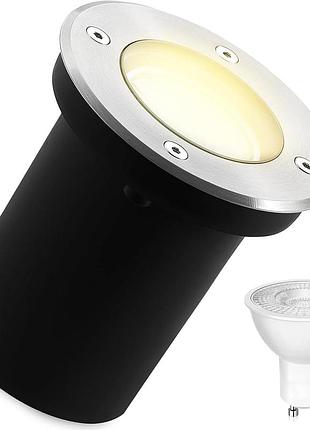 Світлодіодний вбудований прожектор 13х10 см gu10 3 вт ip67 goodia yg-3w