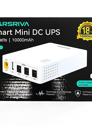 Міні дбж для роутера marsriva kp3 3xdc+usb out 5v/9v/12v, 2а/18w,10000ah(37wh)lipol безперебійник джерело безперебійного живлення