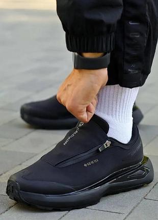 Чоловічі кросівки salomon odyssey elmt gore-tex triple black nd | 41–45