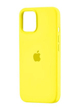 Чехол силиконовый противоударный для iphone 15 pro желтый