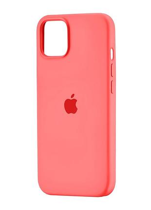 Чехол силиконовый противоударный для iphone 13 защита камеры персиковый