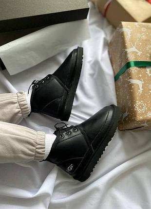 Ugg neumel "leather black" (розпродаж) | 36–40, 42, 44–45