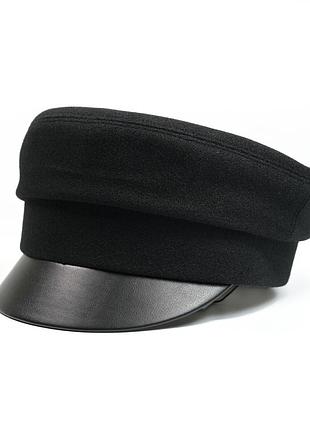 Женский клетчатый клетчатый fellicci vills cashmere бордовый с черным козырьком чорний