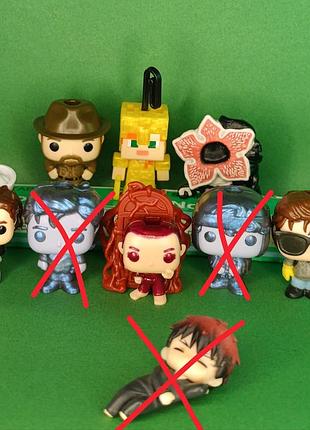 Іграшкові фігурки kinder joy stranger things, minecraft