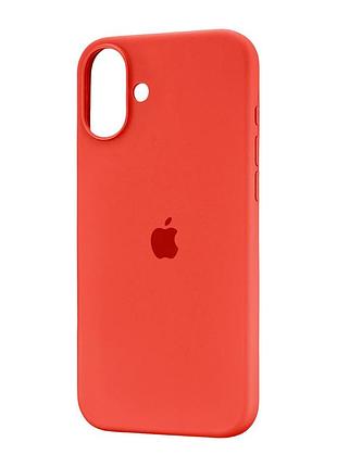 Чохол силіконовий протиударний для iphone 16 plus жовтогарячий