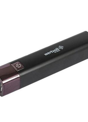 Фонарь wertvoll 3 режима led li-ion 1200 mah/t 7000 k/80 lum powerbank abs rx-8002