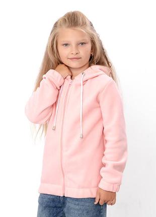 Кофта флісова для дівчинки на блискавці, фліс, 104см, 110см, 116см, 122см 116
