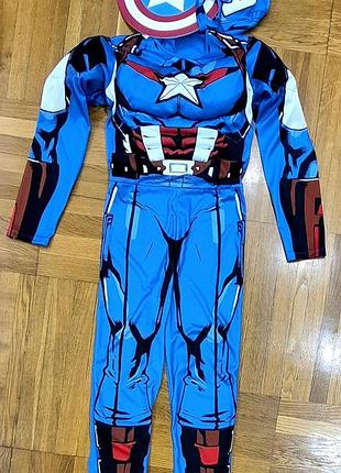 Дитячий карнавальний костюм капітана америки (marvel)