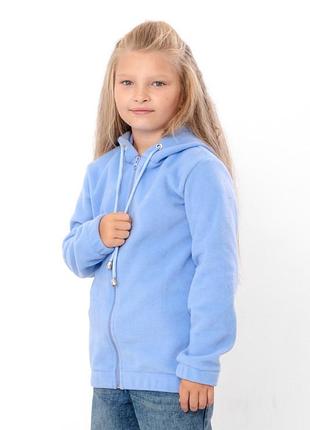 Кофта флісова для дівчинки на блискавці, фліс, 104см, 110см, 116см, 122см, 128см, 134см 110