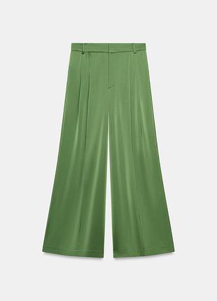 Атласні штани жіночі із защіпами zara new