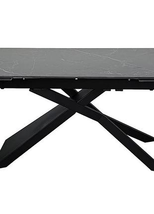 Стол madison ceramic 160(240)*90 черный мат/черный