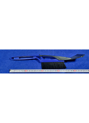 Скребок + щітка синя для снігу та льоду 41см small bp-01