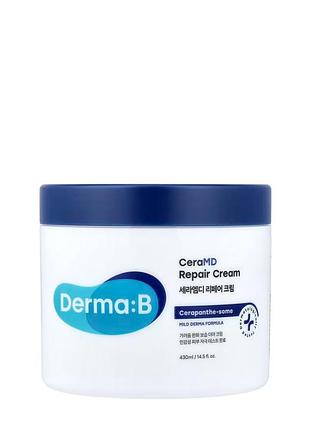 Крем для тела с керамидами derma:b ceramd repair cream, 430 мл