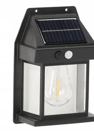 Сонячний настінний світильник gardenline sol5646 500лм із датчиком руху, 50 led, 12×17×5.8см автономний ліхтар на сонячній батареї