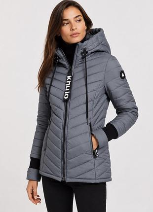 Лижна куртка жіноча khujo patt light xl сіра однотонна (12346008-68)