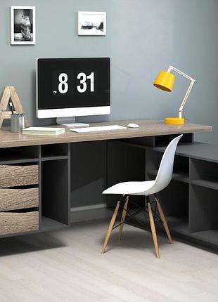 Connect 1 r стол письменный 1900*786 дуб сонома трюфель/антрацит