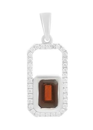 Срібна підвіска високої якості з гранатом 1.588ct (2204022)