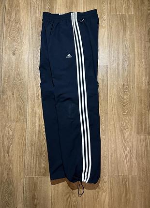Спортивні штани adidas сині на утяжках, s-m
