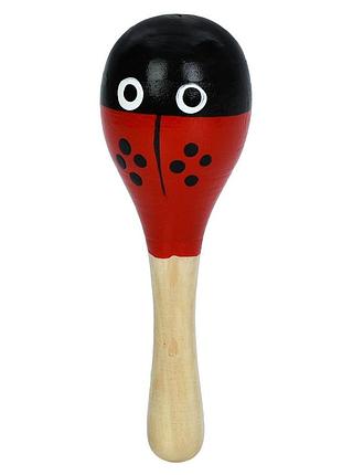 Дерев'яна дитяча іграшка "маракас" md 0029(black) 20х6х6 см