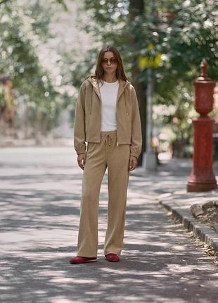 Куртка-бомбер жіноча бежева з капюшоном zara new