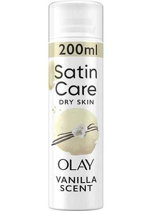 Гель для бритья 200мл vanilla cashmere для сухой кожи для женщин тм satin care