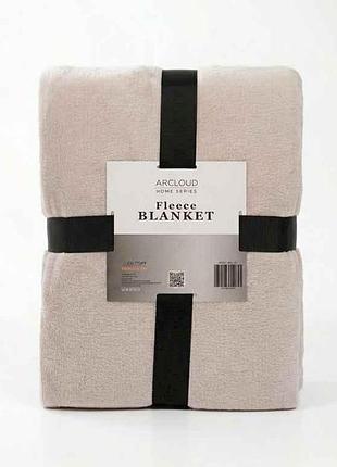 Плед 180*200 велсофт blanket beige тм arcloud
