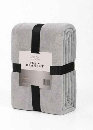 Плед 180*200 велсофт blanket silver тм arcloud