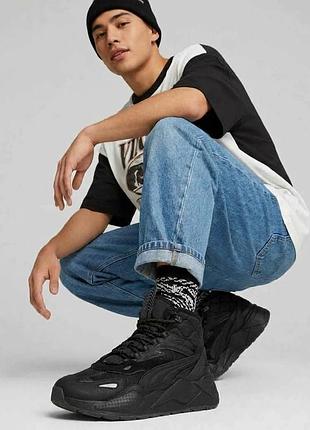 Кросівки puma rs-x hi, р.42, унісекс, чорні, нові